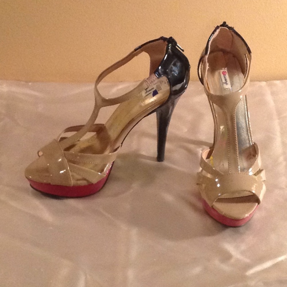 Multicolor Patent Leather Heels